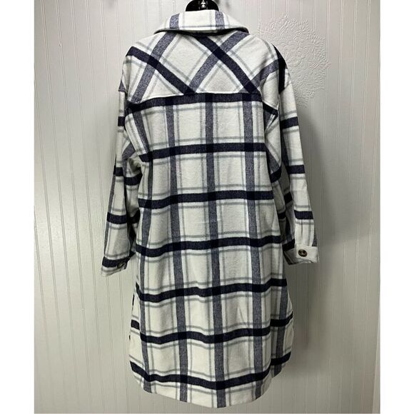 SABRINA LAUREN New York Long Plaid Jacket - Picture 3 of 6